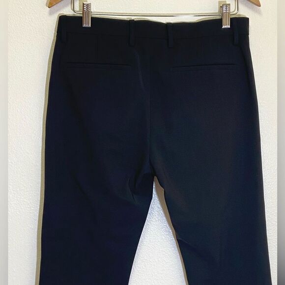 NWT THEORY Cropped High-Waist Zaire SW Pant in Precision Ponte BLACK -size 30/10 - Picture 10 of 10